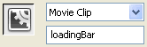 The Instance name field in the Properties panel.