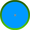 Concentric circles made in Adobe Flash.