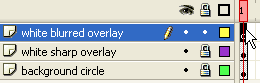 Making a new layer in Adobe Flash and selecting the first frame.