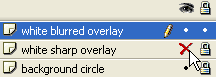 Hiding a layer in Adobe Flash.