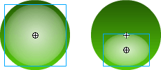 The resized circle movie clip in Adobe Flash.