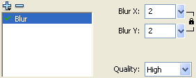 Blur filter options for the specular shine.