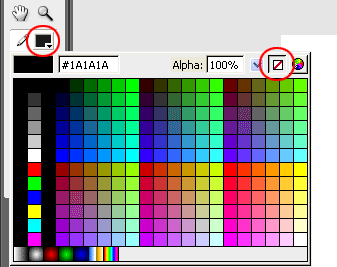 Removing the stroke color.