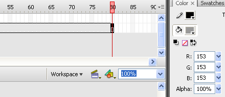 A frame added at the far end of the timeline.